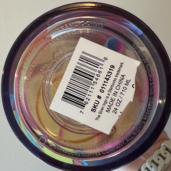 NEW Starbucks x Tim Singleton 2023 Pride Colorful Vibrant Cold Cup with Straw - Picture 4 of 5